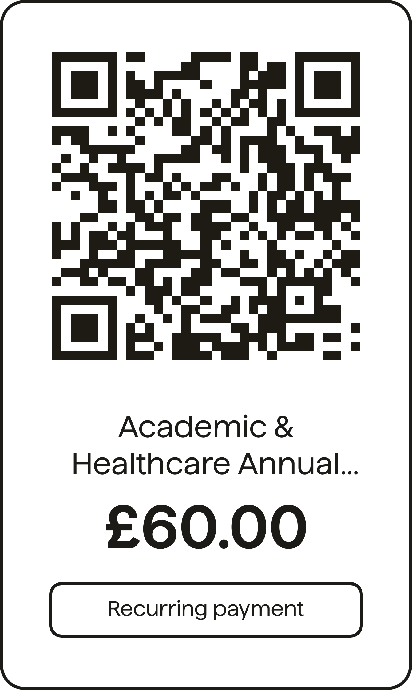 QR code for Academic & Healthcare Professional subscription